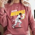 Jackson Merrill San Diego MLB Baseball Player MLBJME204M Comfort Colors Sweatshirt Orchid