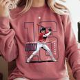 Jarren Duran Boston MLB Baseball Players MLBJDU202M Comfort Colors Sweatshirt Orchid Jarren Duran Boston MLB Baseball Players MLBJDU202M Comfort Colors Sweatshirt Orchid