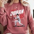 Jarren Duran Boston MLB Baseball Players MLBJDU204M Comfort Colors Sweatshirt Orchid Jarren Duran Boston MLB Baseball Players MLBJDU204M Comfort Colors Sweatshirt Orchid
