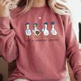Just a Baseball GooseLife Is Better With Geese On Your Team Comfort Colors Sweatshirt Orchid