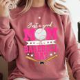 Just A Good Mom With A Baseball Bat Baseball Mom Comfort Colors Sweatshirt Orchid Just A Good Mom With A Baseball Bat Baseball Mom Comfort Colors Sweatshirt Orchid