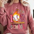 I Just Hit 100 Days Of School Baseball Lovers Fans Boys Kids Comfort Colors Sweatshirt Orchid I Just Hit 100 Days Of School Baseball Lovers Fans Boys Kids Comfort Colors Sweatshirt Orchid