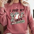 I Just Hit 100 Days Of School Teacher Baseball Boys Kids Comfort Colors Sweatshirt Orchid I Just Hit 100 Days Of School Teacher Baseball Boys Kids Comfort Colors Sweatshirt Orchid