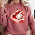 Kid Drip Ice Cream Baseball Heart Catcher Valentines Day Boy Comfort Colors Sweatshirt Orchid Kid Drip Ice Cream Baseball Heart Catcher Valentines Day Boy Comfort Colors Sweatshirt Orchid