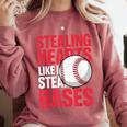 Kids Stealing Hearts Like I Steal Bases Cute Baseball Boys Comfort Colors Sweatshirt Orchid Kids Stealing Hearts Like I Steal Bases Cute Baseball Boys Comfort Colors Sweatshirt Orchid