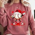 Kids Valentine Baseball Boys Valentines Day Tee Comfort Colors Sweatshirt Orchid