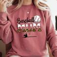 Leopard Baseball Mom Mama Mommy Sport Comfort Colors Sweatshirt Orchid Leopard Baseball Mom Mama Mommy Sport Comfort Colors Sweatshirt Orchid