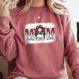 Leopard Baseball Mom Mama Mother's Day Son Daughter Boys Comfort Colors Sweatshirt Orchid Leopard Baseball Mom Mama Mother's Day Son Daughter Boys Comfort Colors Sweatshirt Orchid