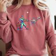 Leopard Baseball Player Ice Cream Drip For Boys Kids Comfort Colors Sweatshirt Orchid Leopard Baseball Player Ice Cream Drip For Boys Kids Comfort Colors Sweatshirt Orchid
