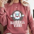 Leopard Baseball Vibes Game Day Softball Life Mom Comfort Colors Sweatshirt Orchid Leopard Baseball Vibes Game Day Softball Life Mom Comfort Colors Sweatshirt Orchid