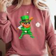 Leprechaun Playing Baseball St Patricks Day Sport Boys Comfort Colors Sweatshirt Orchid Leprechaun Playing Baseball St Patricks Day Sport Boys Comfort Colors Sweatshirt Orchid
