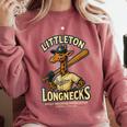 Littleton Longnecks Retro Minor League Baseball Comfort Colors Sweatshirt Orchid Littleton Longnecks Retro Minor League Baseball Comfort Colors Sweatshirt Orchid