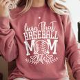 Living That Baseball Mom Life Sporty Humor Comfort Colors Sweatshirt Orchid