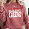 Loud And Proud Baseball Gigi Baseball Mom Comfort Colors Sweatshirt Orchid