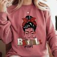 Loud And Proud Baseball Mom Comfort Colors Sweatshirt Orchid