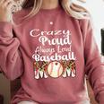 Loud And Proud Baseball Mom Messy Bun 2024 Premium Comfort Colors Sweatshirt Orchid Loud And Proud Baseball Mom Messy Bun 2024 Premium Comfort Colors Sweatshirt Orchid