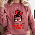 Loud And Proud Baseball Mom Messy Bun Leopard Mother Day Comfort Colors Sweatshirt Orchid Loud And Proud Baseball Mom Messy Bun Leopard Mother Day Comfort Colors Sweatshirt Orchid