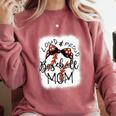 Loud Proud Baseball Mom Mommy Premium Comfort Colors Sweatshirt Orchid