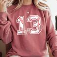 Lucky Number 13 Baseball Mom Baseball Number 13 Lucky 13 Comfort Colors Sweatshirt Orchid Lucky Number 13 Baseball Mom Baseball Number 13 Lucky 13 Comfort Colors Sweatshirt Orchid