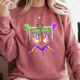Mardi Gras Baseball Carnival Party Ice Cream Drip Boys Comfort Colors Sweatshirt Orchid Mardi Gras Baseball Carnival Party Ice Cream Drip Boys Comfort Colors Sweatshirt Orchid