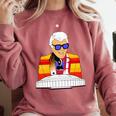 Marvin Zindler Houston Soccer Football Basketball Baseball Premium Tri-Blend Comfort Colors Sweatshirt Orchid