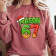 Mason 67 Christmas Ice Cream Drip Meme Six Seven Baseball Comfort Colors Sweatshirt Orchid Mason 67 Christmas Ice Cream Drip Meme Six Seven Baseball Comfort Colors Sweatshirt Orchid