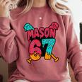 Mason 67 Ice Cream Drip Baseball Meme Comfort Colors Sweatshirt Orchid Mason 67 Ice Cream Drip Baseball Meme Comfort Colors Sweatshirt Orchid