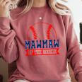 Mawmaw Rookie Of Year 1st Birthday Baseball Theme Matching Comfort Colors Sweatshirt Orchid