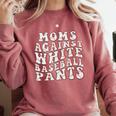 Mom Against Baseball Pants Baseball Mom Comfort Colors Sweatshirt Orchid