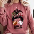Mom Of Ballers Messy Bun Football Mom Baseball Mom Of Both Comfort Colors Sweatshirt Orchid Mom Of Ballers Messy Bun Football Mom Baseball Mom Of Both Comfort Colors Sweatshirt Orchid