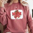 Mom Of Both Baseball Mom Mommy Comfort Colors Sweatshirt Orchid