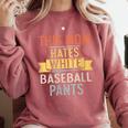 This Mom Hates White Baseball Pants Quote For a Baseball Mom Comfort Colors Sweatshirt Orchid This Mom Hates White Baseball Pants Quote For a Baseball Mom Comfort Colors Sweatshirt Orchid