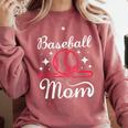 Mommy Baseball Mom Comfort Colors Sweatshirt Orchid