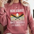 Moms Against Baseball Pants Mothers Baseball Mom Comfort Colors Sweatshirt Orchid