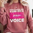Mothers Don'T Make Me Use My Baseball Mom Voice Comfort Colors Sweatshirt Orchid Mothers Don'T Make Me Use My Baseball Mom Voice Comfort Colors Sweatshirt Orchid