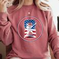 Number 8 Years Baseball 8TH Birthday Comfort Colors Sweatshirt Orchid