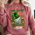 One Lucky Baseball Mom St Patricks Day One Lucky Mom Women Comfort Colors Sweatshirt Orchid One Lucky Baseball Mom St Patricks Day One Lucky Mom Women Comfort Colors Sweatshirt Orchid