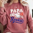 Papa Rookie Of Year 1st Birthday Baseball Theme Matching Comfort Colors Sweatshirt Orchid Papa Rookie Of Year 1st Birthday Baseball Theme Matching Comfort Colors Sweatshirt Orchid