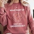 What Part Of Dont You Understand 6432 Baseball Comfort Colors Sweatshirt Orchid What Part Of Dont You Understand 6432 Baseball Comfort Colors Sweatshirt Orchid