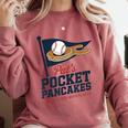 Pat's Pocket Pancakes Flag Baseball On Pancake Comfort Colors Sweatshirt Orchid Pat's Pocket Pancakes Flag Baseball On Pancake Comfort Colors Sweatshirt Orchid