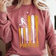 Pirates Baseball Fan Apparel For Sports Enthusiasts Comfort Colors Sweatshirt Orchid
