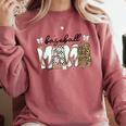 Preppy Baseball Mama Coquette Bow Game Day Mom Mother Comfort Colors Sweatshirt Orchid Preppy Baseball Mama Coquette Bow Game Day Mom Mother Comfort Colors Sweatshirt Orchid