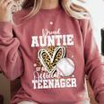 Proud Auntie Of An Official Teenager 13th Birthday Baseball Comfort Colors Sweatshirt Orchid Proud Auntie Of An Official Teenager 13th Birthday Baseball Comfort Colors Sweatshirt Orchid