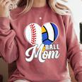 Proud Ball Mom Volleyball Baseball Mom Heart Comfort Colors Sweatshirt Orchid Proud Ball Mom Volleyball Baseball Mom Heart Comfort Colors Sweatshirt Orchid