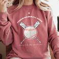 PROUD BASEBALL MOM Comfort Colors Sweatshirt Orchid