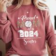 Proud Mom Of a 2024 Senior Class Of 2024 Baseball Mom Comfort Colors Sweatshirt Orchid Proud Mom Of a 2024 Senior Class Of 2024 Baseball Mom Comfort Colors Sweatshirt Orchid