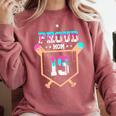 Proud Mom Baseball Player Number 15 Ice Cream Drip Comfort Colors Sweatshirt Orchid Proud Mom Baseball Player Number 15 Ice Cream Drip Comfort Colors Sweatshirt Orchid
