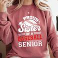 Proud Sister Of A Baseball Senior Class Of 2026 Graduation Comfort Colors Sweatshirt Orchid Proud Sister Of A Baseball Senior Class Of 2026 Graduation Comfort Colors Sweatshirt Orchid