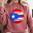 Puerto Rico Baseball Flag Boricua Beisbol Fan Gear Comfort Colors Sweatshirt Orchid Puerto Rico Baseball Flag Boricua Beisbol Fan Gear Comfort Colors Sweatshirt Orchid