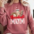 Retro Coffee Baseball Mama Mother's Day Baseball Mom Comfort Colors Sweatshirt Orchid Retro Coffee Baseball Mama Mother's Day Baseball Mom Comfort Colors Sweatshirt Orchid